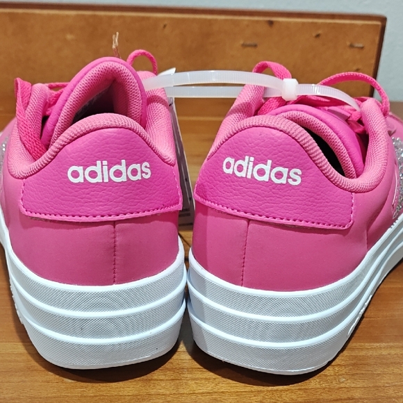Adidas Kids' VL Court Bold Sneaker Big Kid - Picture 9 of 12